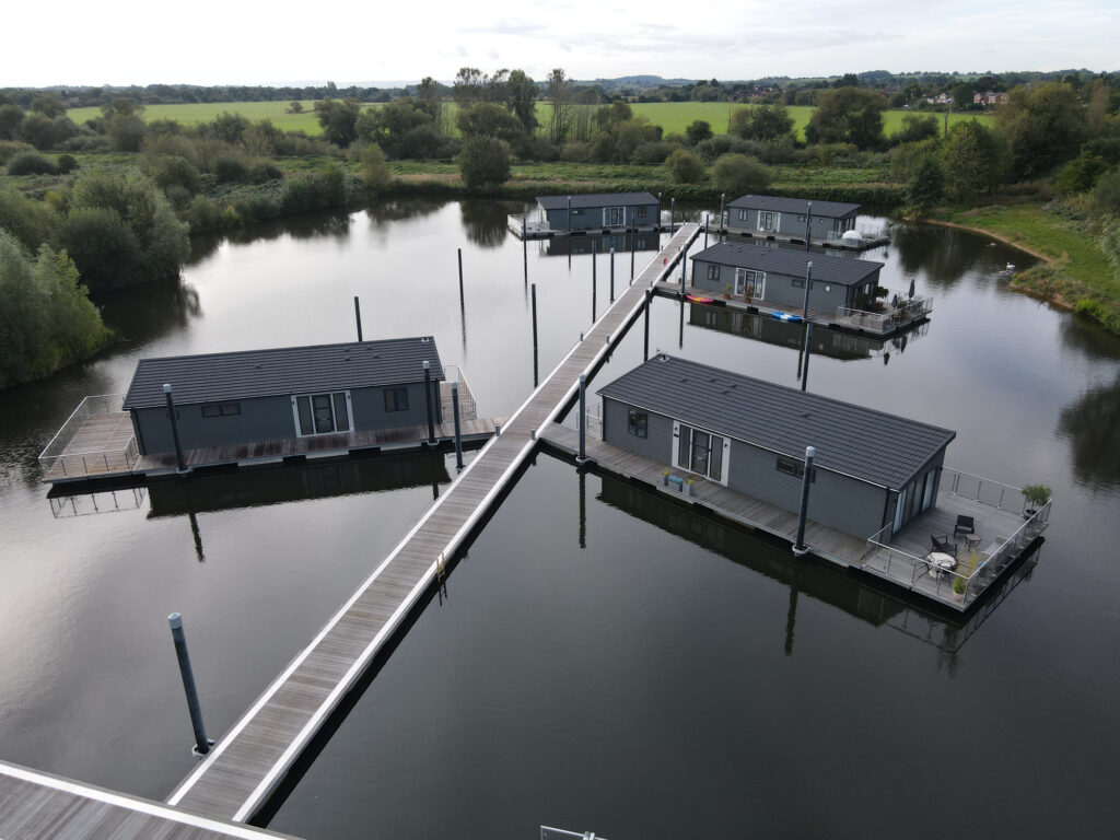 Aerial view of Upton Lake